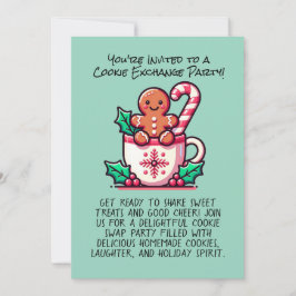 Bewerkbare kerst Cookie Exchange Party Custom Kaart