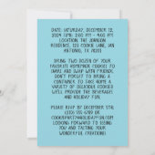 Bewerkbare kerst Cookie Exchange Party Custom Kaart (Achterkant)