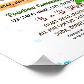 Bewerkbare kerst in juli flyer poster (Hoek)