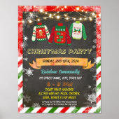 Bewerkbare kerst lelijke trui flyer poster (Voorkant)
