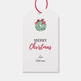 Bewerkbare kerstcadeaus Label voor favoriete tag i Cadeaulabel