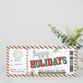 Bewerkbare kerstcoupon Sjabloon (Staand voorkant)