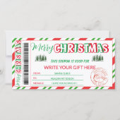 Bewerkbare kerstcoupon Sjabloon (Voorkant)