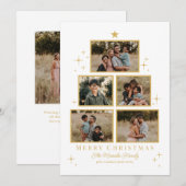 Bewerkbare kerstkaart met boomgalerij en kleur (Voorkant / Achterkant)