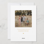 Bewerkbare kerstkaart met boomgalerij en kleur (Achterkant)