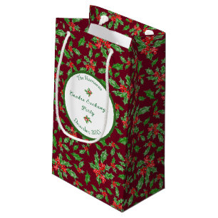 Bewerkbare kerstkoekjesfeest Vrolijk kerstfeest Klein Cadeauzakje