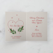 BEWERKBARE  Kerstmis kerst Kaart (Binnen)