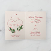 BEWERKBARE  Kerstmis kerst Kaart (Binnen)