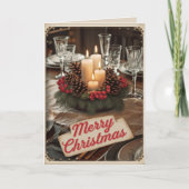 BEWERKBARE  Kerstmis kerst Kaart (Voorkant)