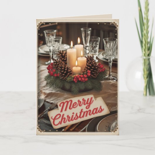 BEWERKBARE  Kerstmis kerst Kaart (Voorkant)