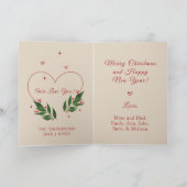 BEWERKBARE  Kerstmis kerst Kaart (Binnen)