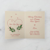 BEWERKBARE  Kerstmis kerst Kaart (Binnen)