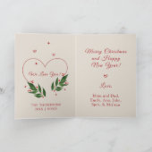 BEWERKBARE  Kerstmis kerst Kaart (Binnen)