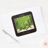 bewerkbare  keukenbord vierkante sticker (Envelop)