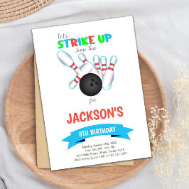 Bewerkbare Kinder feestuitnodiging voor jongens of Kaart