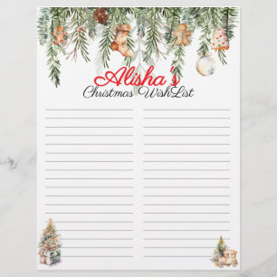 Bewerkbare Kinder kerstkerstwensenlijst