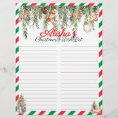 Bewerkbare Kinder kerstkerstwensenlijst (Achterkant)