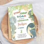 Bewerkbare Kinder partij Kaart met Schattigee T-Re