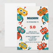 Bewerkbare Kinder partij Kaart voor jongens of mei (Voorkant / Achterkant)