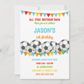 Bewerkbare Kinder sportparty-uitnodiging Kaart (Voorkant)