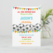 Bewerkbare Kinder sportparty-uitnodiging Kaart (Staand voorkant)