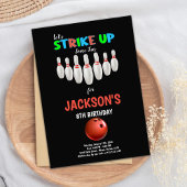 Bewerkbare Kinder Strike Party-uitnodiging Kaart