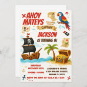 Bewerkbare Kinder Treasure Hunt Kaart (Voorkant / Achterkant)