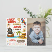 Bewerkbare Kinder Treasure Hunt Kaart met foto (Staand voorkant)