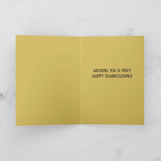 Bewerkbare  Kinderen met Turkije Thanksgiving Kaart (Binnen)