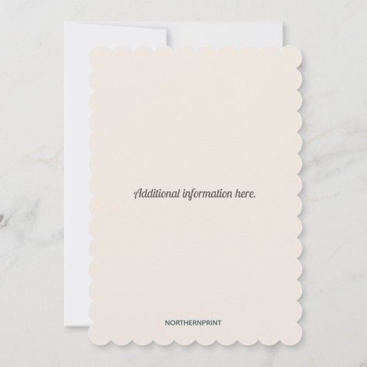 Bewerkbare Kitten en bessen kerstfeest Kaart (Achterkant)