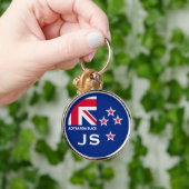 Bewerkbare Kiwi Nieuw-Zeelander Golfer Sleutelhanger (Hand)
