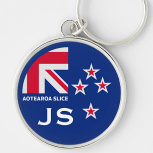 Bewerkbare Kiwi Nieuw-Zeelander Golfer Sleutelhanger