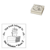 Bewerkbare Klasbibliotheek Houten Kunststempel Rubberstempel (Gestempeld)