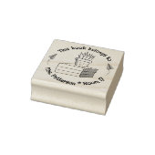 Bewerkbare Klasbibliotheek Houten Kunststempel Rubberstempel (Stempel)