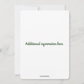 Bewerkbare Klavertje Drie St. Patrick Dag Feestje Kaart (Achterkant)