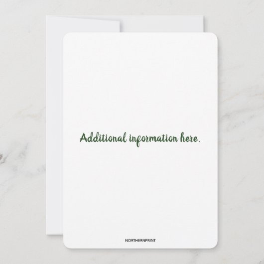 Bewerkbare Klavertje St. Patrick Dag Feestje Kaart (Achterkant)