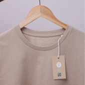 Bewerkbare Kleding Retail met QRcode label Cadeaulabel