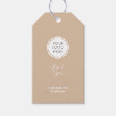 Bewerkbare Kleding Retail met QRcode label Cadeaulabel (Voorkant)