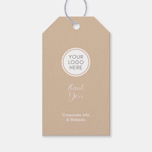 Bewerkbare Kleding Retail met QRcode label Cadeaulabel (Voorkant)