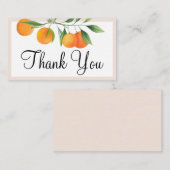 Bewerkbare kleine cutie Baby shower dank u Informatiekaartje (Voorkant / Achterkant)