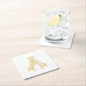 BEWERKBARE KLEUR AA Monogram AA Logo Onderzetters (Insitu)