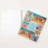 Bewerkbare Kleur Aangepaste 9 Foto Collage Familie Planner (Display)