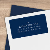 Bewerkbare kleur Achternaam Classic Retouradres Etiket