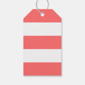 Bewerkbare kleur anker witte strepen bruiloft cadeaulabel (Achterkant)