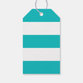 Bewerkbare kleur anker witte strepen bruiloft cadeaulabel (Achterkant)