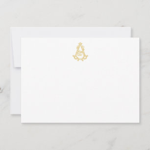 BEWERKBARE KLEUR AS Monogram SA Monogram Notitieka Notitiekaartje