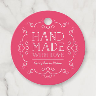 Bewerkbare kleur bloeit hand gemaakt met liefde La Bedankjes Labels