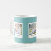 Bewerkbare kleur bruiloft Instant Fotostijl Koffiemok (Voorkant links)