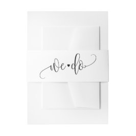 BEWERKBARE KLEUR Bruiloft Uitnodiging Belly Band # Uitnodigingen Wikkel