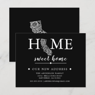 Bewerkbare kleur CALIFORNIA Bewegende Aankondiging